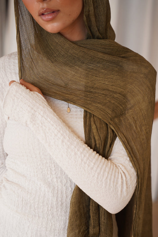 Dual-Tone Drape - Olive