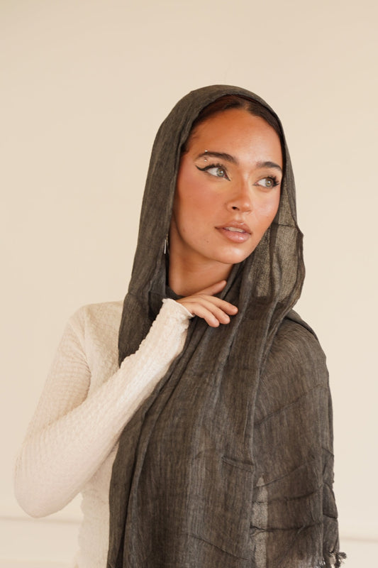 Dual-Tone Drape - Dark Grey
