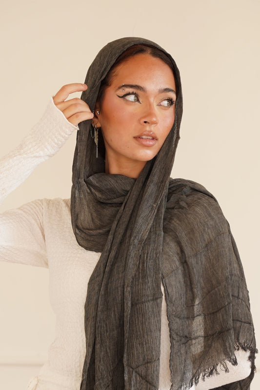 Dual-Tone Drape - Dark Grey